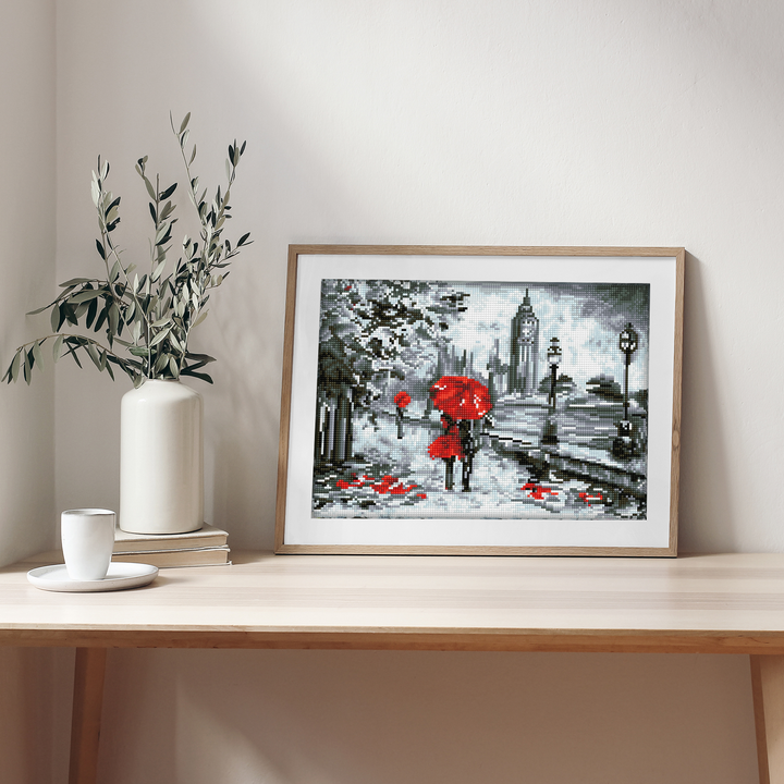 Diamond Dotz Splash of Red - 15.8" x 11.8"