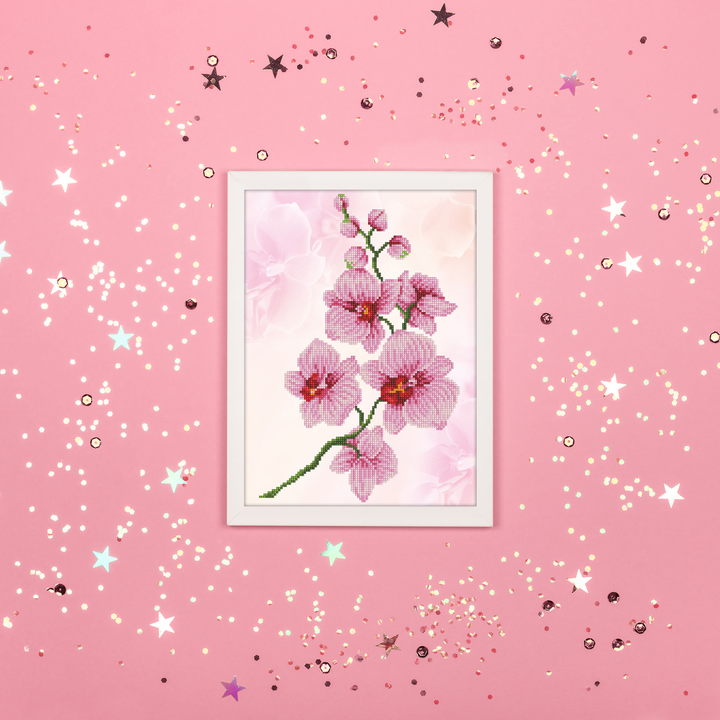 Diamond Dotz Orchid Spray - 16.1" x 12.2"