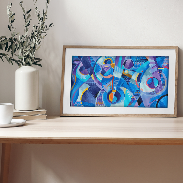 Diamond Dotz Blue Moods - 18.5" x 10.6"