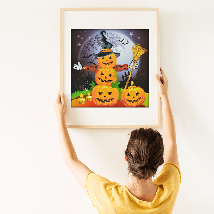 Diamond Dotz Halloween Scarecrow - 16.5" x 16.5"