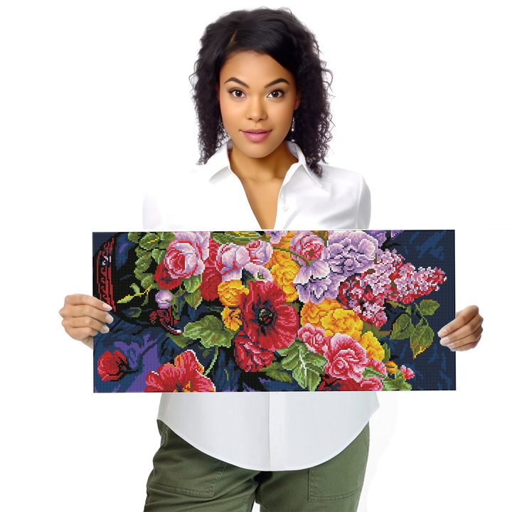 Diamond Dotz Romantic Bouquet - 12.6" x 28.4"