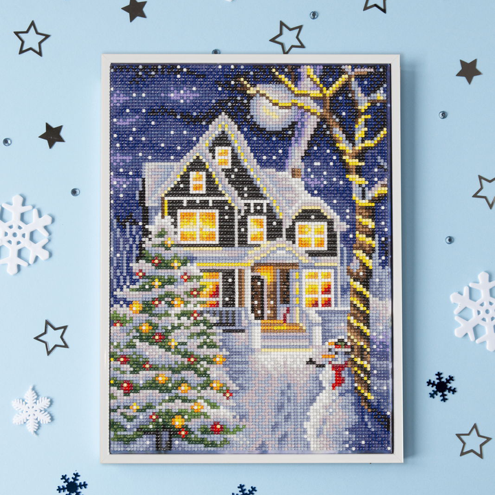 Diamond Dotz Christmas Night - 13.8" x 9.8"