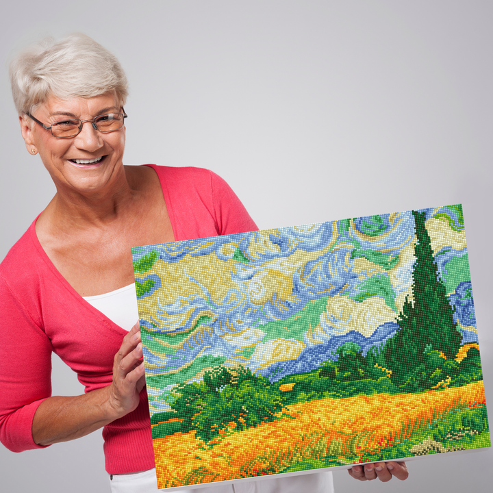 Diamond Dotz Wheat Fields (Van Gogh) - 20.1" x 15.4"