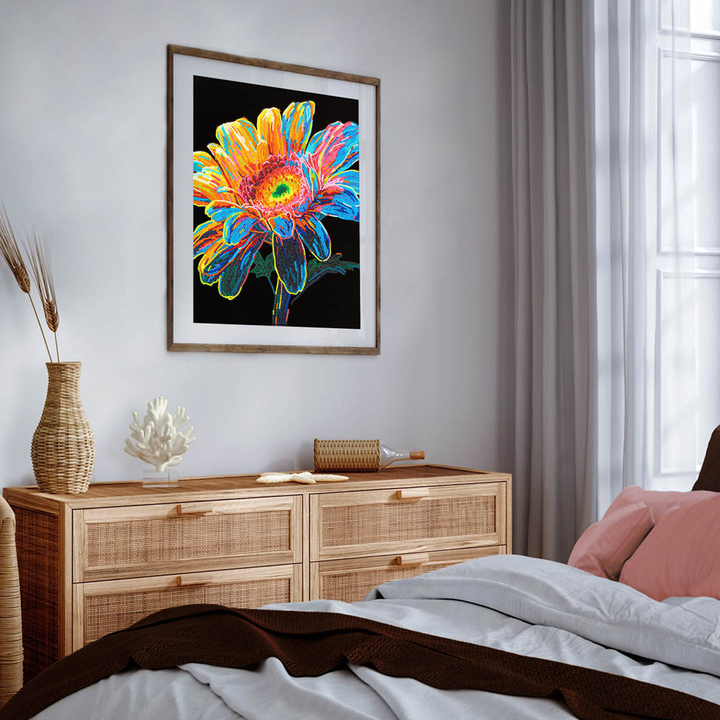 Diamond Dotz Neon Flock Gerbera - 14.0" x 18.0"