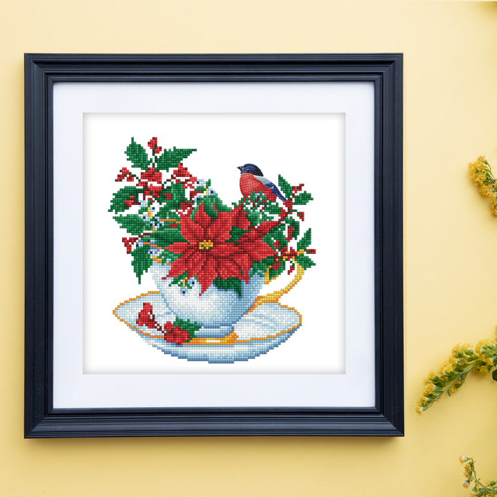 Diamond Dotz Festive Cuppa - 12.6" x 12.6"