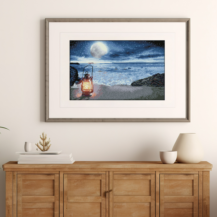 Diamond Dotz Seaside Vigil - 20.5" x 13.0"
