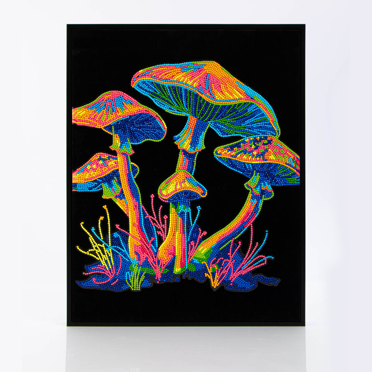 Neon Mushrooms Kit | Diamond Painting Kits Neon | Diamond Dotz