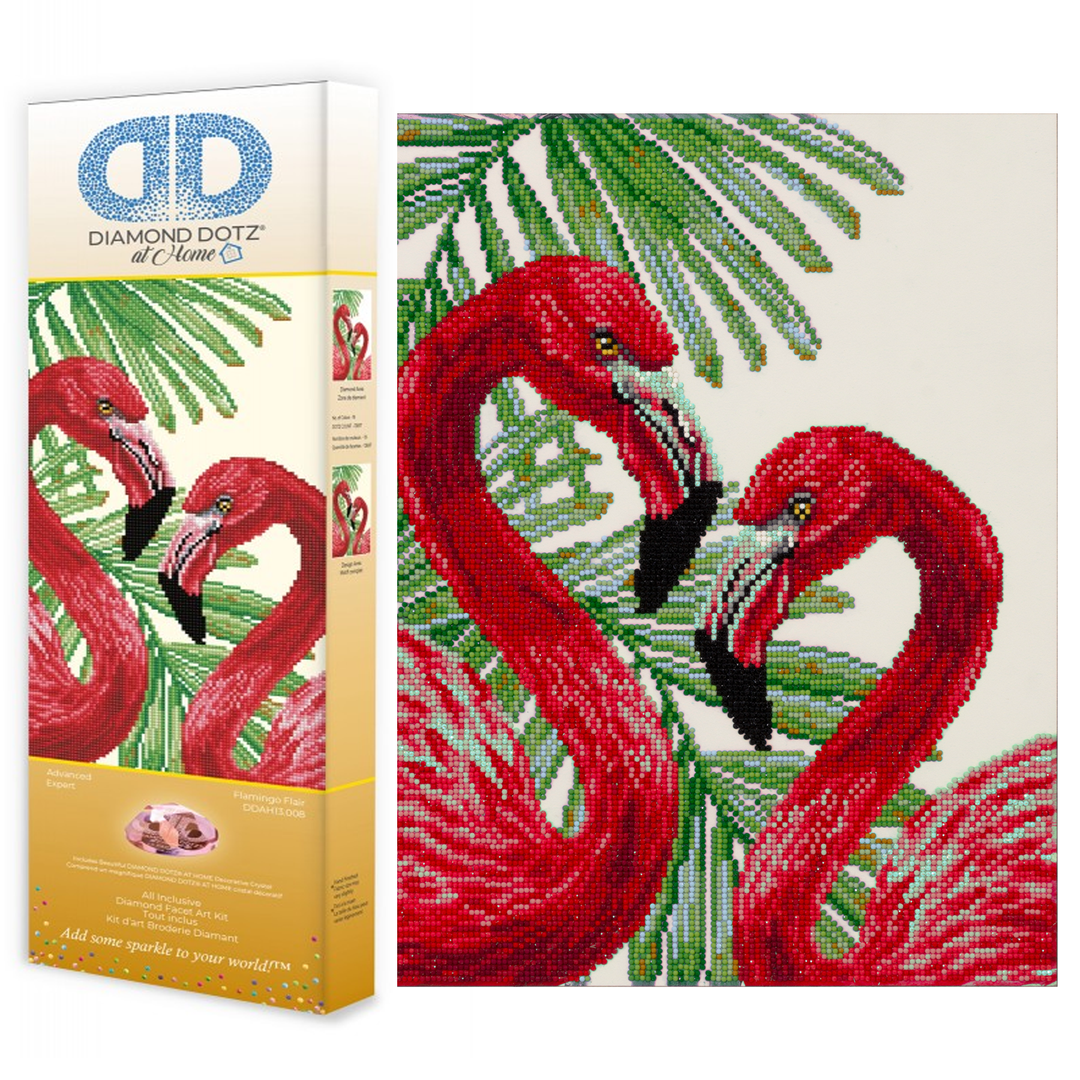 Diamond Dotz Flamingo Flair - 15.75 x 11.81 in
