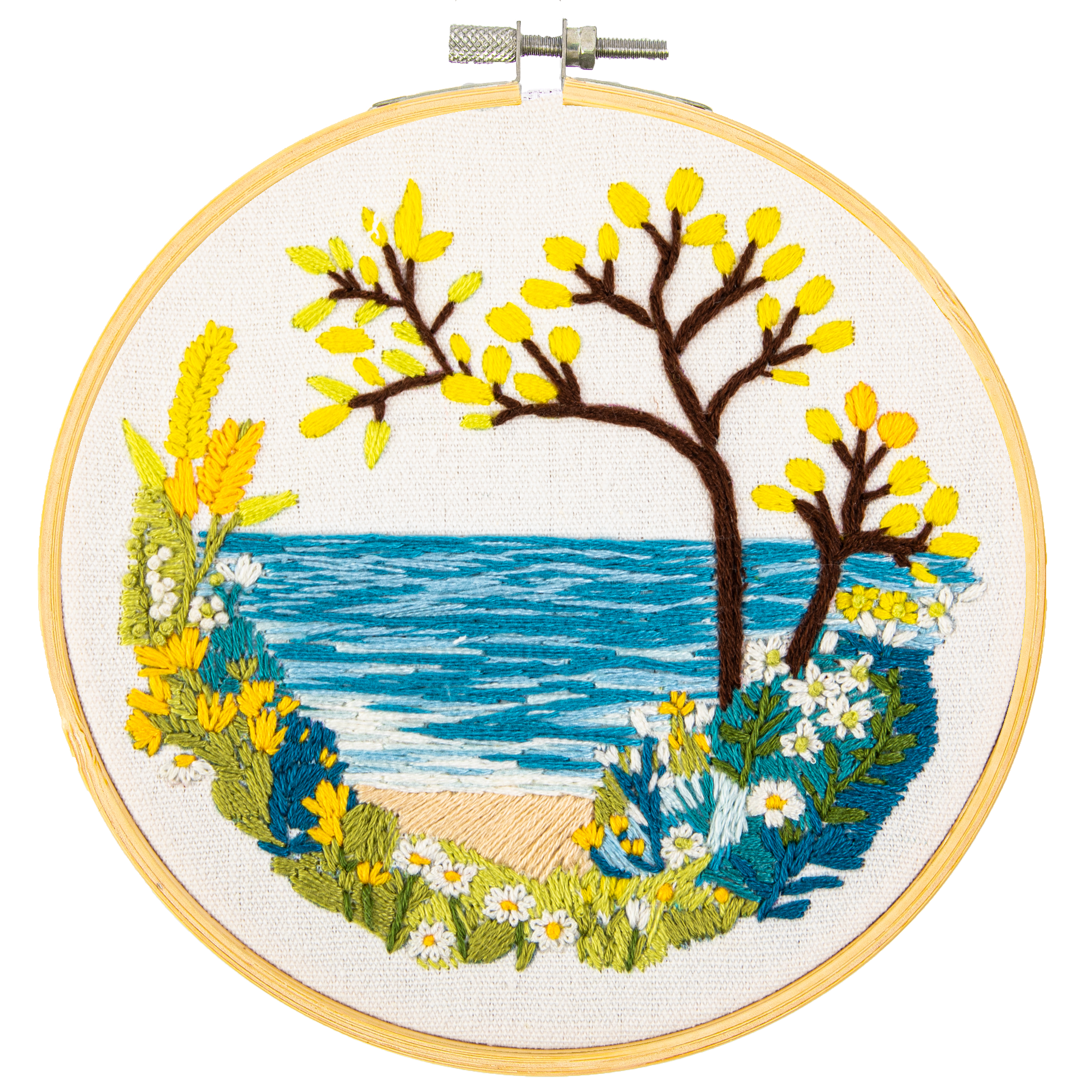 Wild Ocean Embroidery Kit | Embroidery Kits| Diamond Dotz