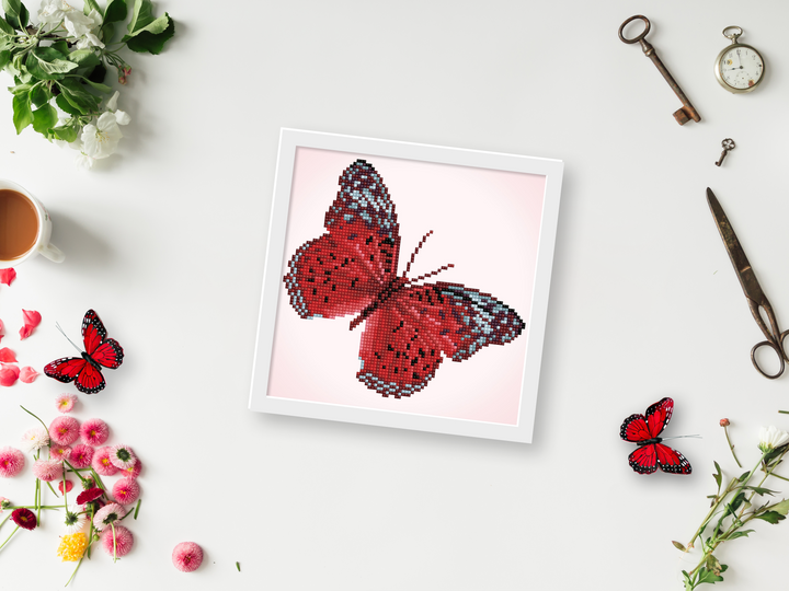 Diamond Dotz Whisper Red - 9.1" x 9.1"