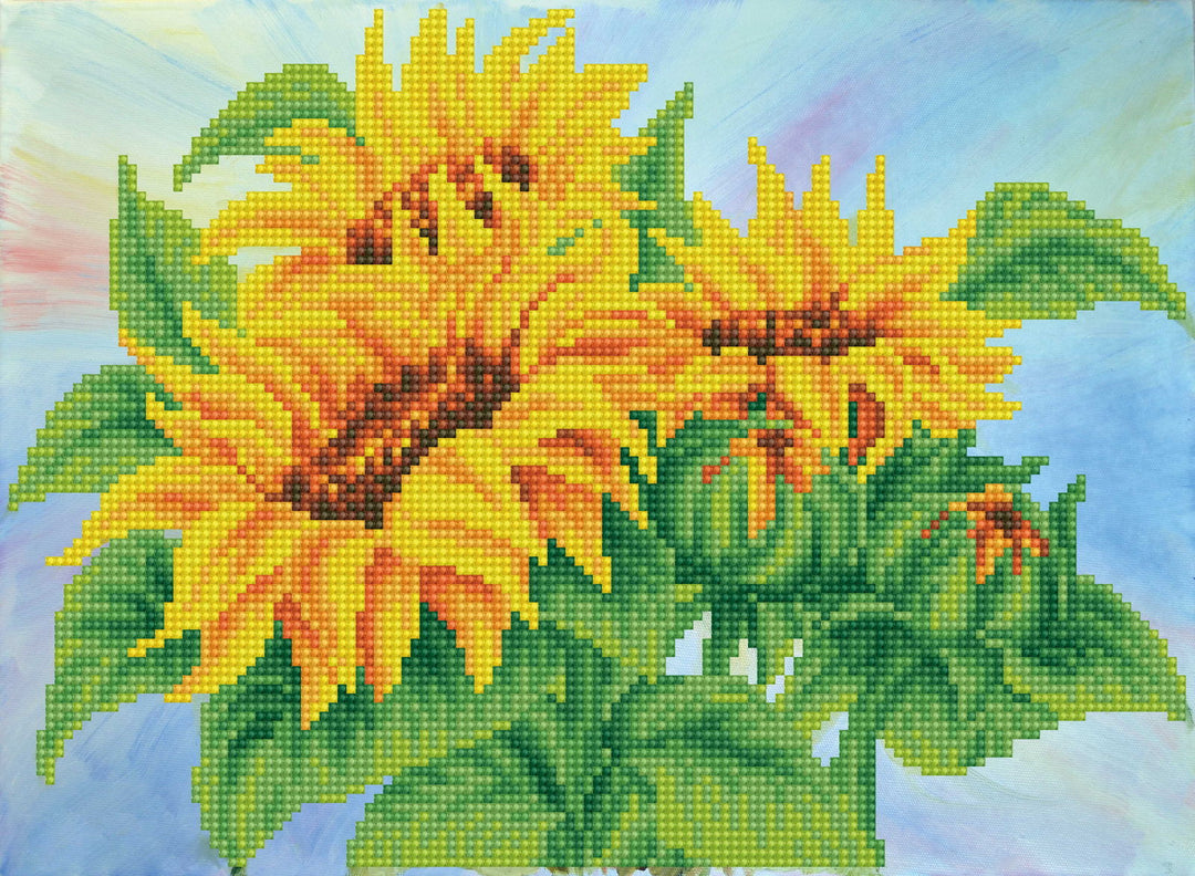 Diamond Dotz Wistful Sunflowers - 14.6" x 10.6"