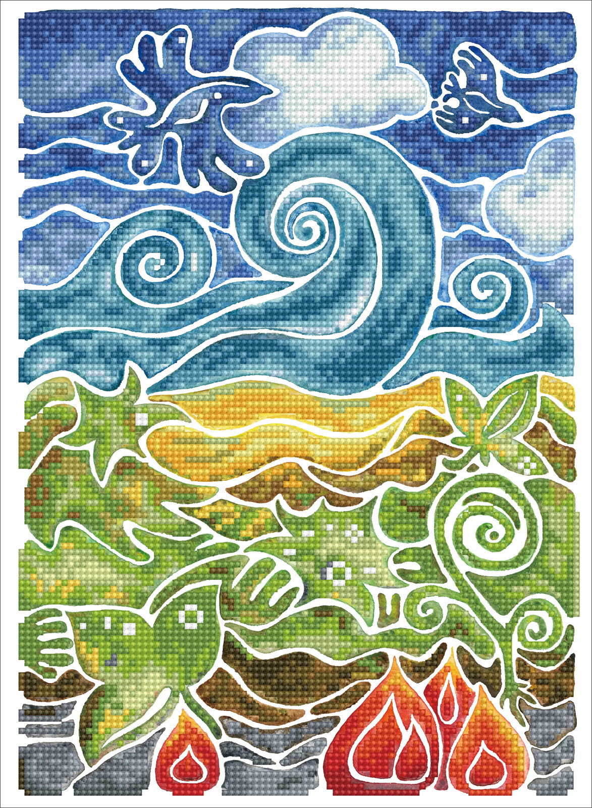 Natural Wonders Mosaic | Diamond Painting Kits Abstract | Diamond