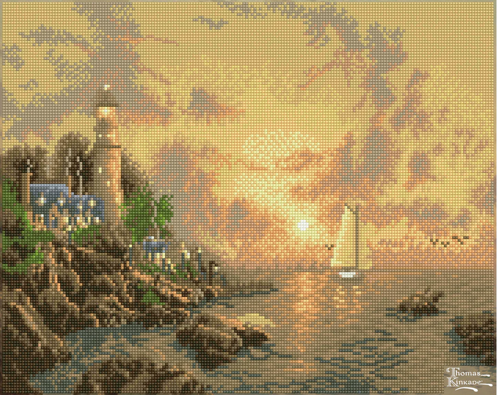 Diamond Dotz Thomas Kinkade Sea of Tranquility - 20.0" x 16.0"