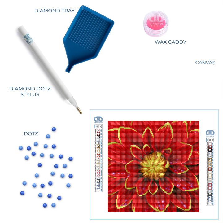 Diamond Dotz Dahlia - 12.0" x 12.0"