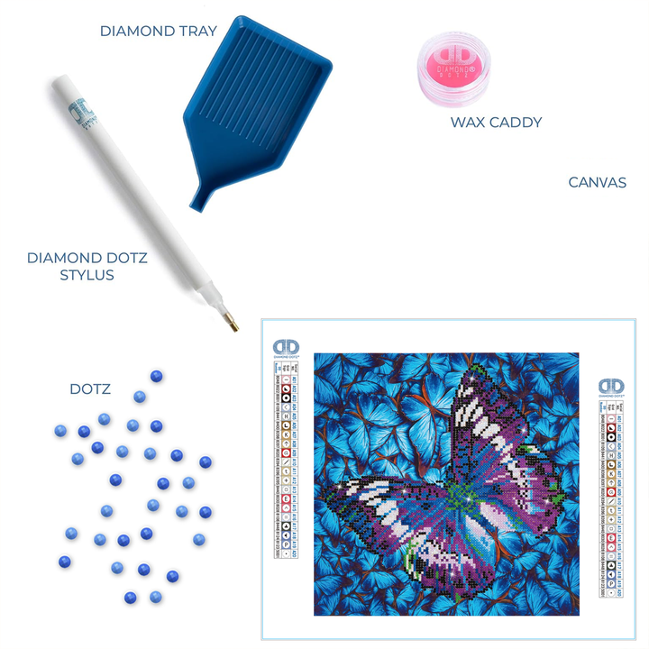 Diamond Dotz Flutter By Mauve - 12.0" x 12.0"