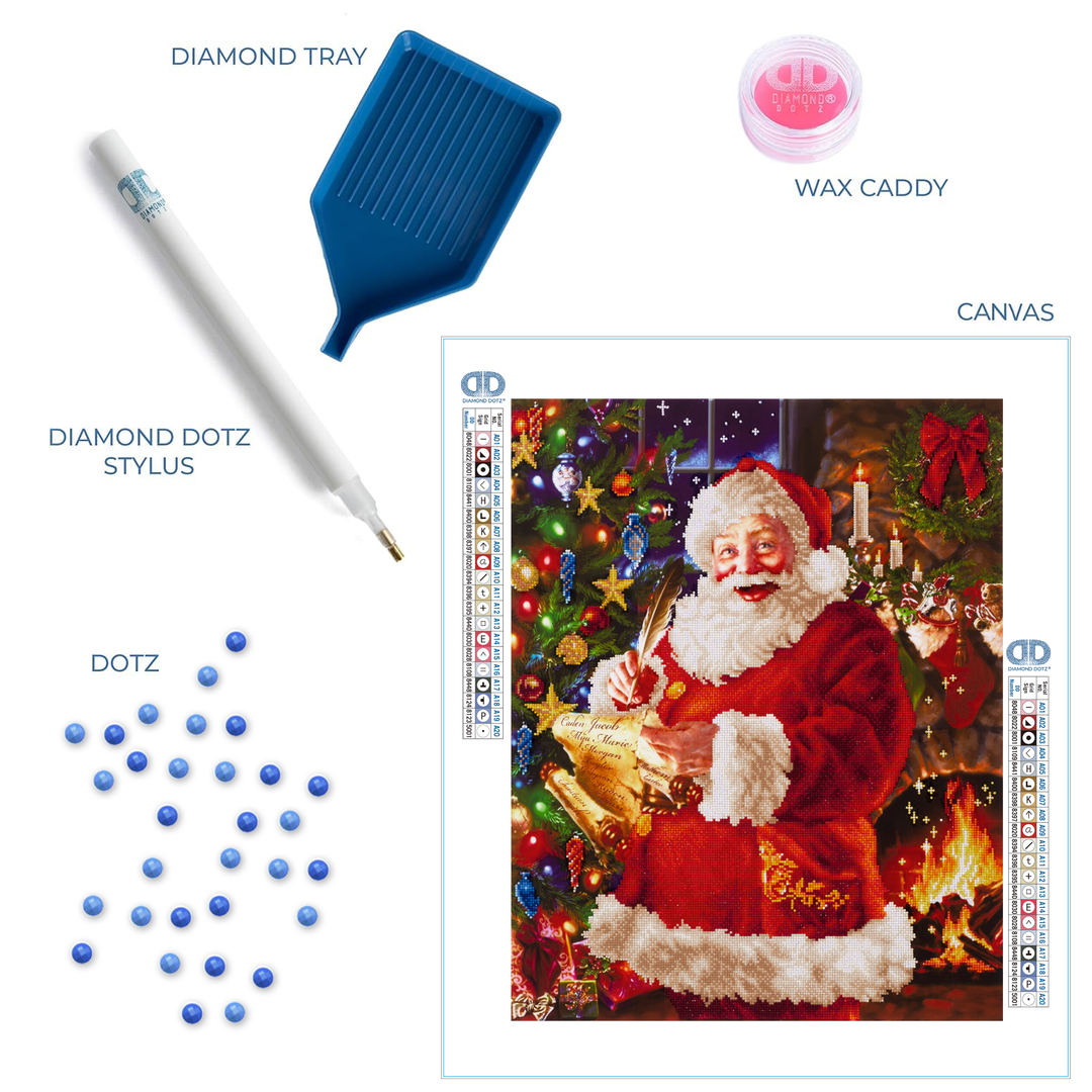 Diamond Dotz Santa's List - 22.4" x 28.4"