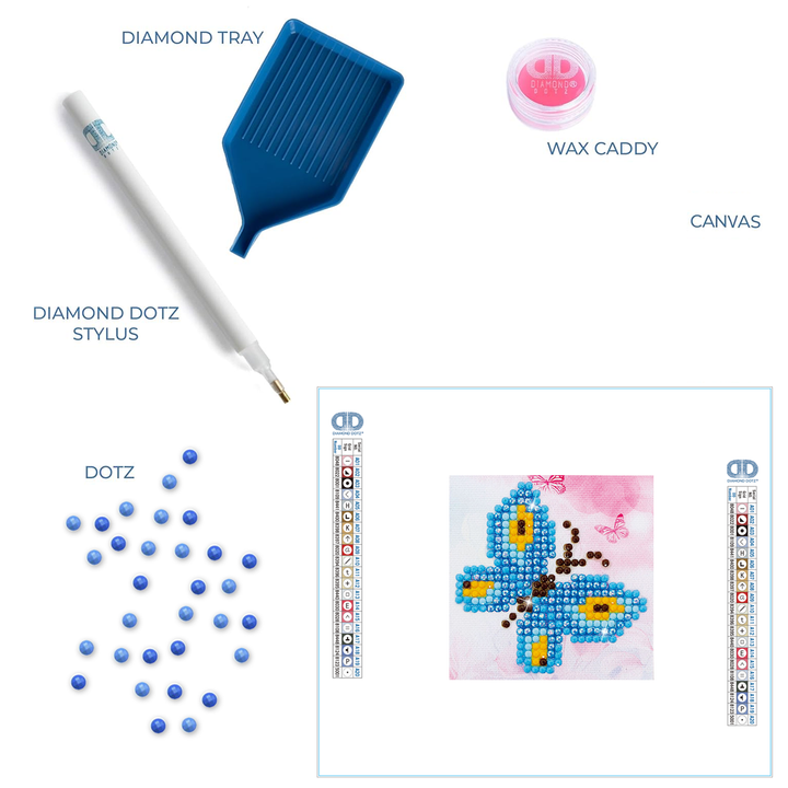 Diamond Dotz Butterfly Sparkle - 3.0" x 3.0"