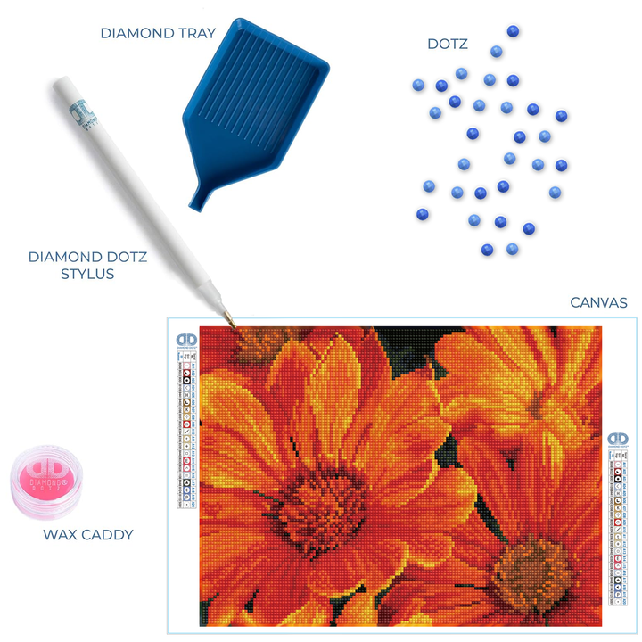 Diamond Dotz Delosperma in Bloom - 15.8" x 11.8"