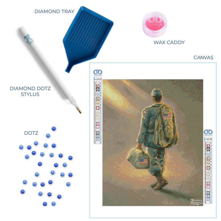 Diamond Dotz Thomas Kinkade Heading Home - 16.0" x 20.0"