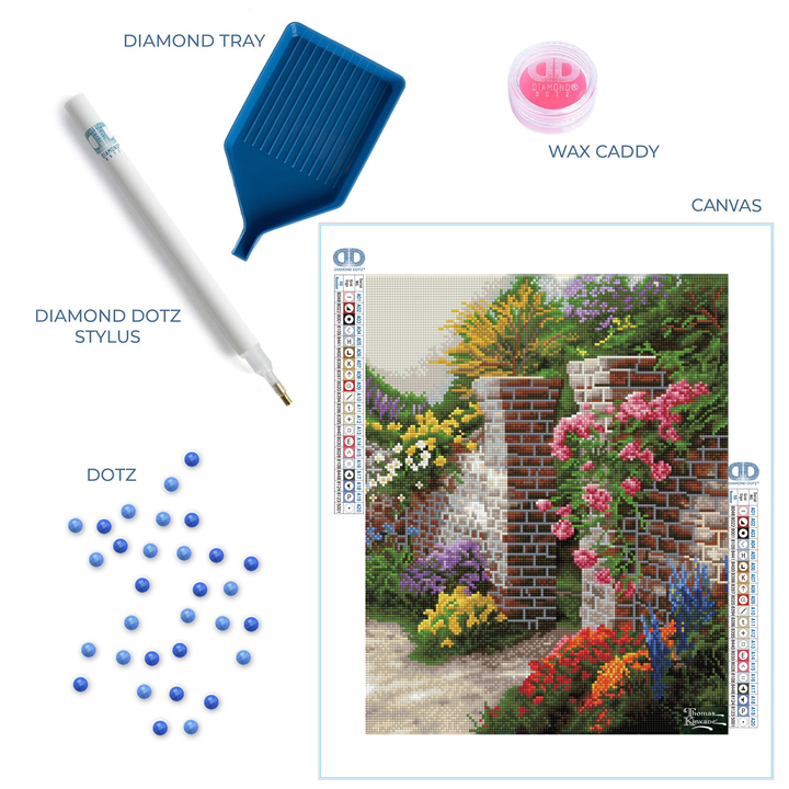 Diamond Dotz Thomas Kinkade The Rose Garden - 16.0" x 20.0"