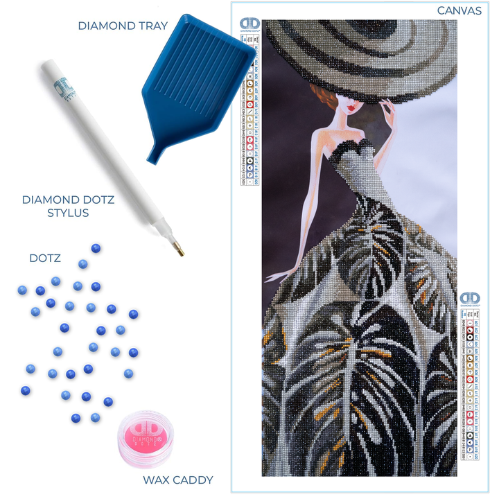 Diamond Dotz Tropical Splendor - 12.6" x 29.5"