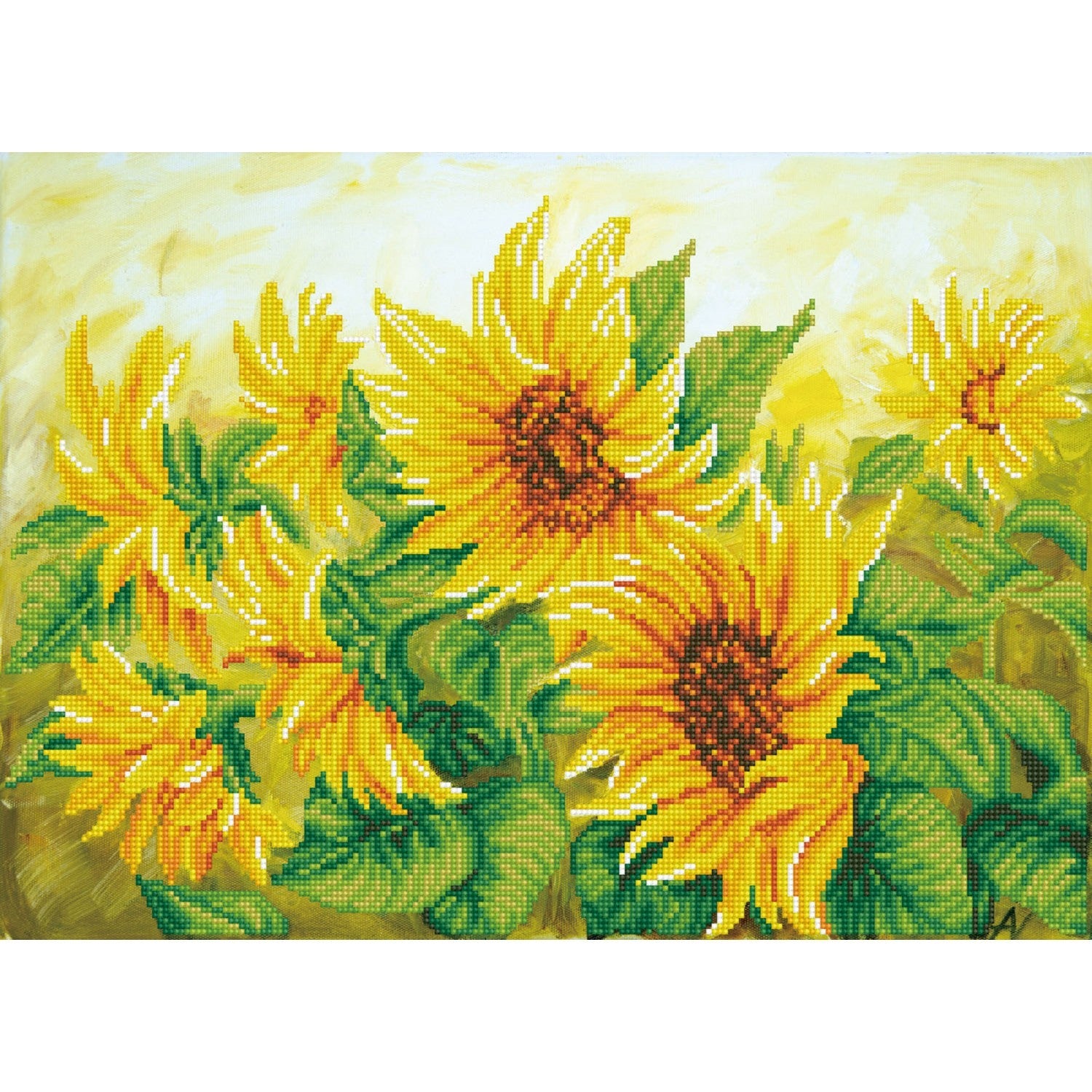 Hazy Daze Sunflowers | Diamond Painting Kits Floral | Diamond Dotz
