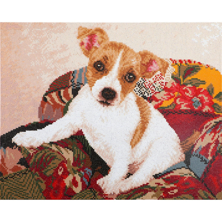 Diamond Dotz Patchwork Pup - 19.9" x 15.9"