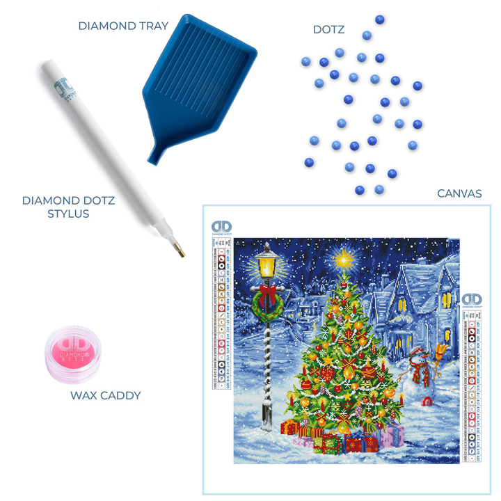 Diamond Dotz Oh Christmas Tree - 26.4" x 26.4"