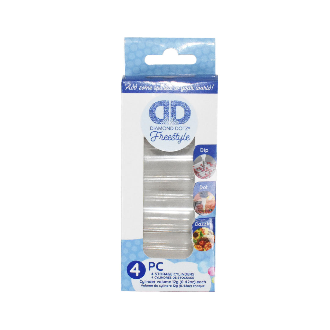 Diamond Dotz Freestyle Empty Cylinders 4 Pack