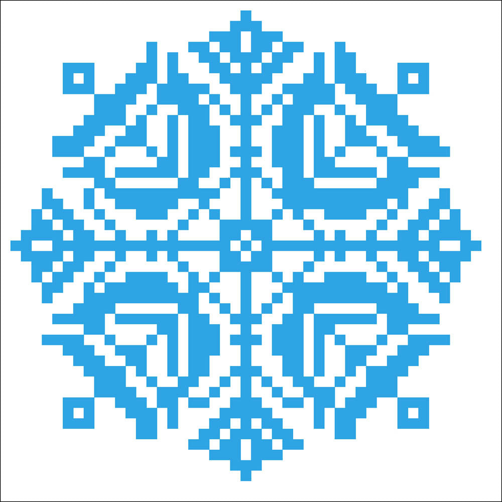 Diamond Dotz Snowflake Pillow Diamond Painting Artwork Kit