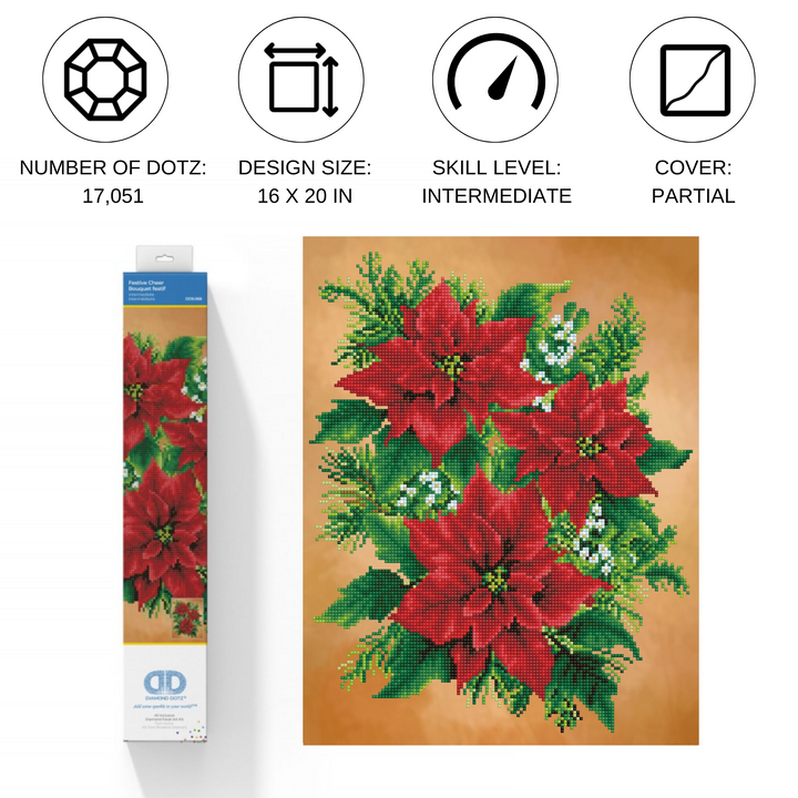 Diamond Dotz Festive Cheer - 14.0" x 18.0"