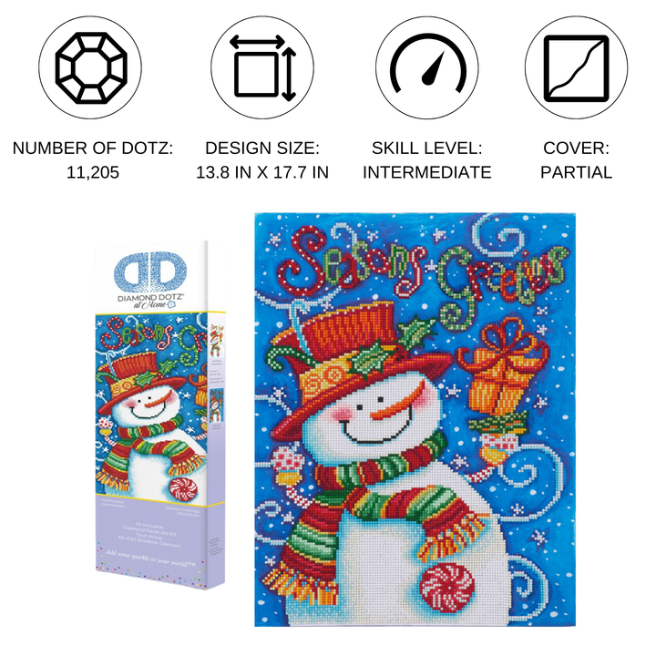 Diamond Dotz Seasons Greetings - 13.8" x 17.7"