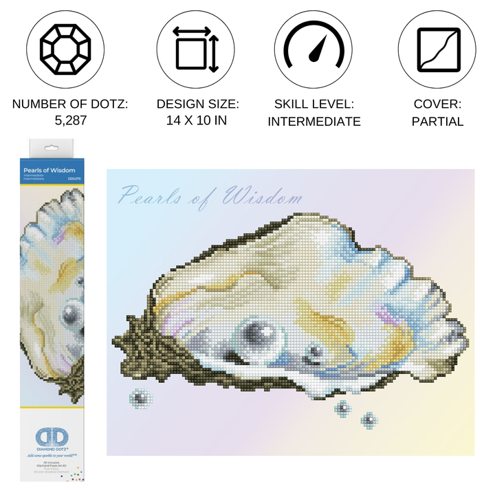 Diamond Dotz Pearls of Wisdom - 13.8" x 10.6"