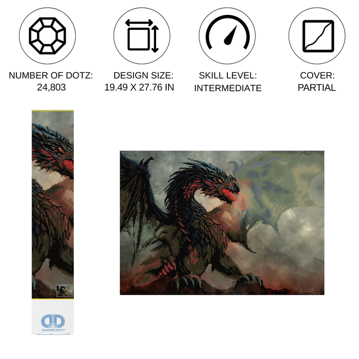 Diamond Dotz Dragon's Lair - 19.5" x 27.8"