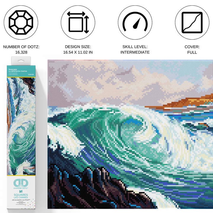Diamond Dotz Seascape - 16.5" x 11.0"