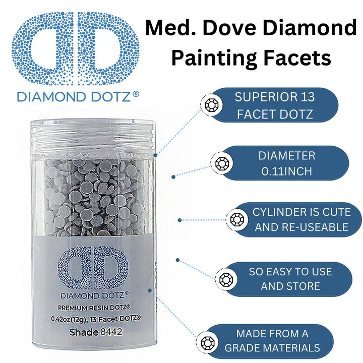 Diamond Dotz 2.8MM 12G DOTZ Cylinder - Medium Dove