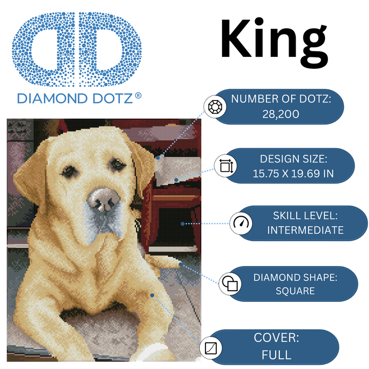 Diamond Dotz King - 15.8" x 19.7"