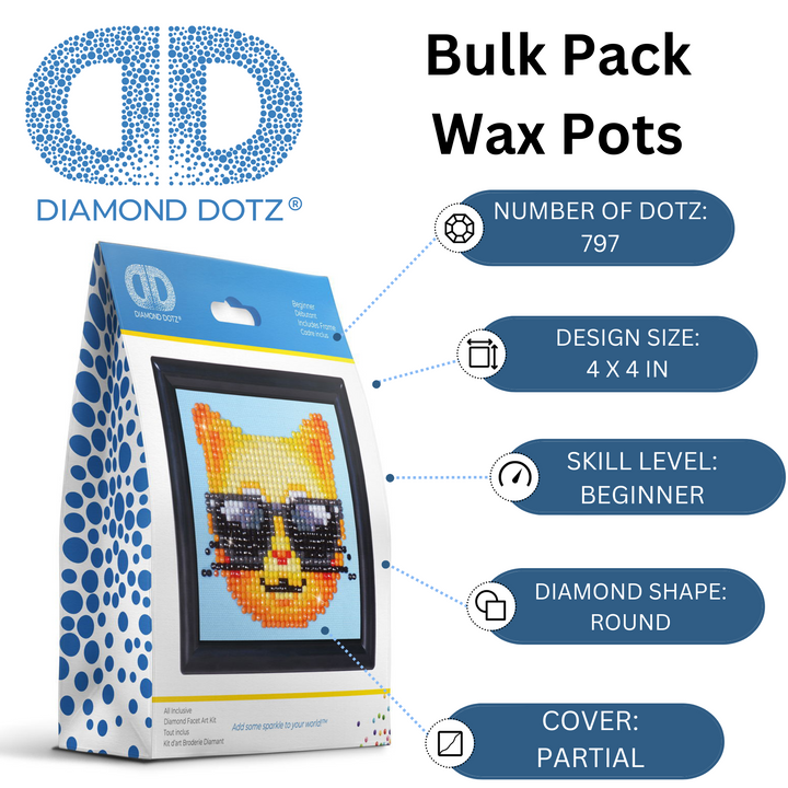 Diamond Dotz Kool Kat Framed Kit - 4.0" x 4.0"