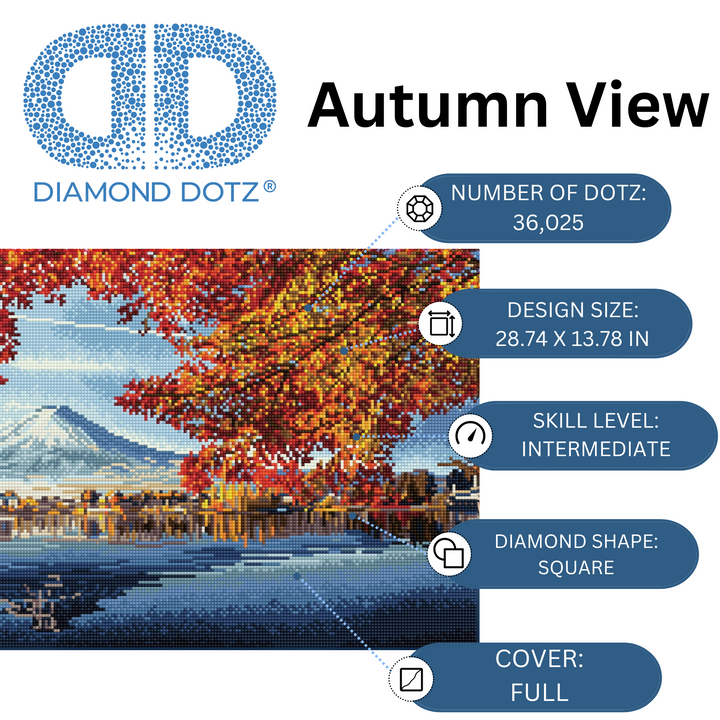 Diamond Dotz Autumn View - 28.7" x 13.8"