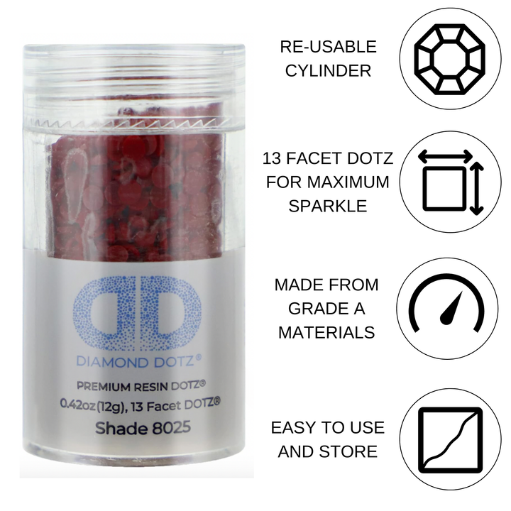 Diamond Dotz 2.8MM 12G DOTZ Cylinder - Ruby