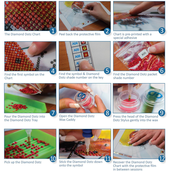 Diamond Dotz Decorative Box Christmas Trio Reindeer - 8.7" x 8.7"