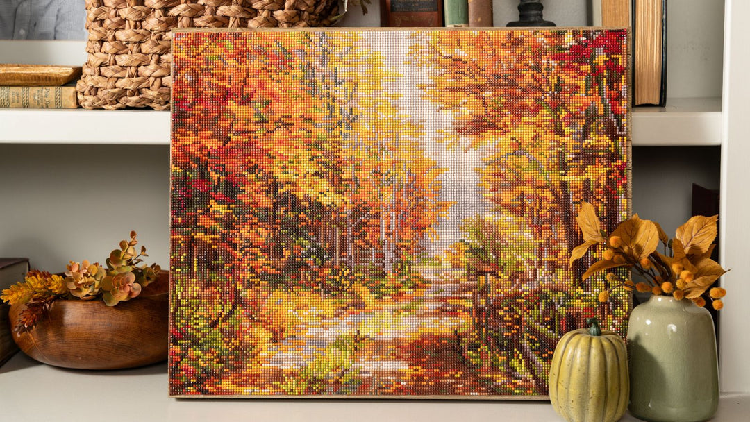 Rustic Diamond Painting Framing Idea