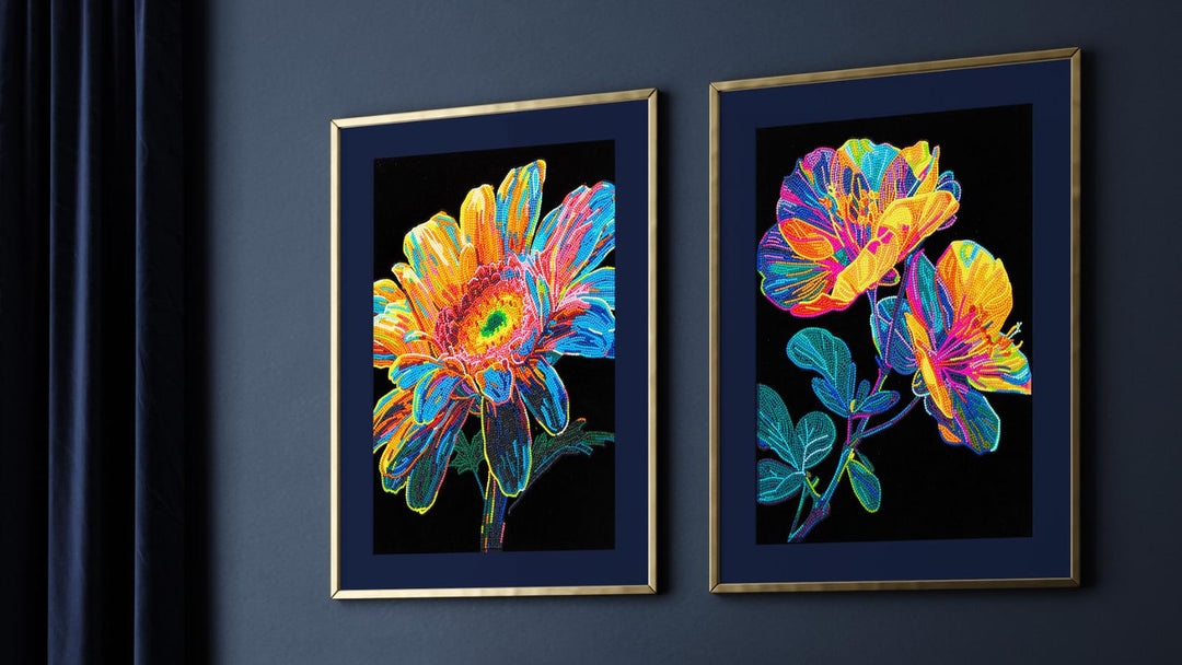 Innovative Diamond Painting Duo: Neon Dotz and Soft Flock
