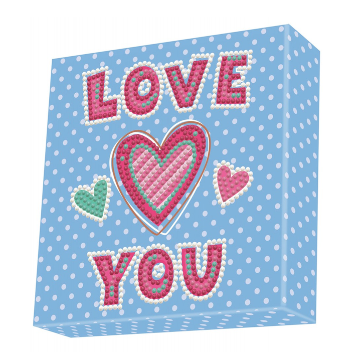 Diamond Dotz Decorative Box Love You - 5.9" x 5.9"