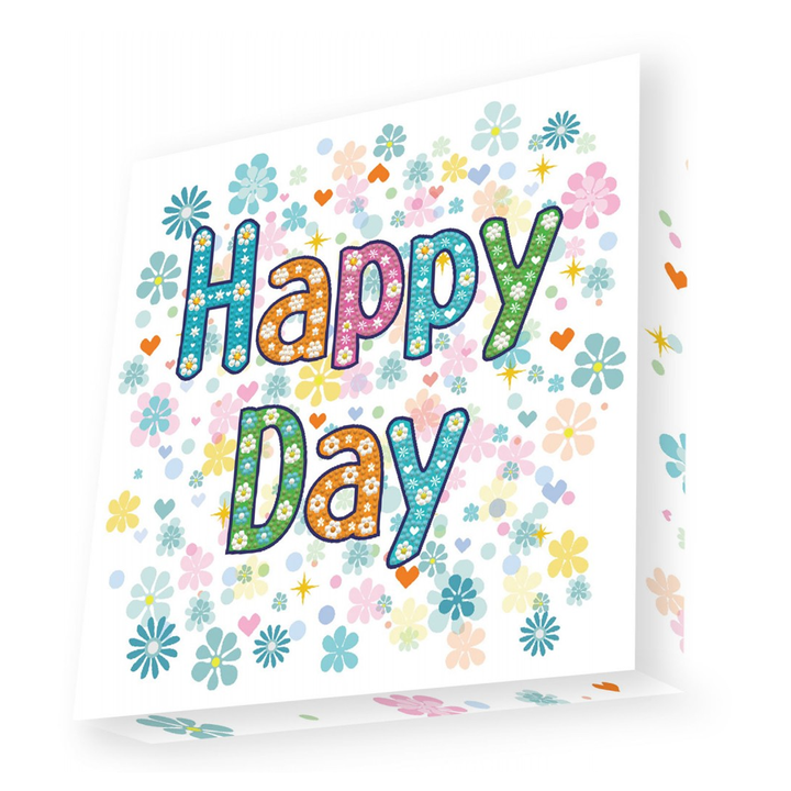 Diamond Dotz Decorative Box Happy Day - 8.7" x 8.7"