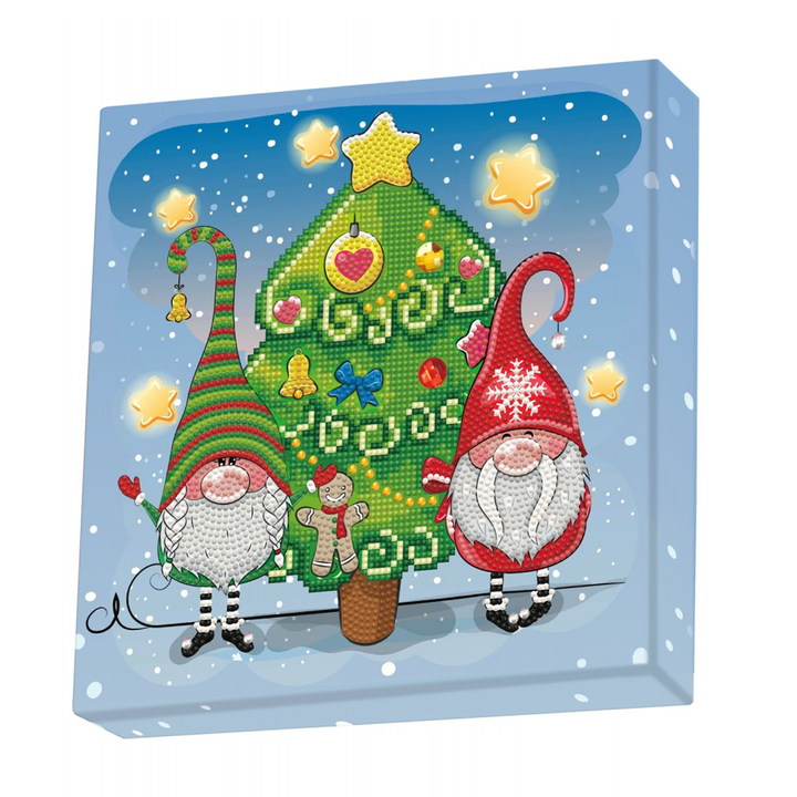Diamond Dotz Decorative Box Christmas Elves - 11.0" x 11.0"