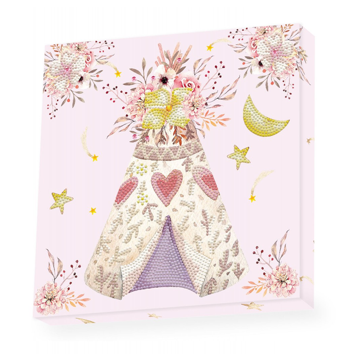 Diamond Dotz Decorative Box Dreamy Tee Pee - 11.0" x 11.0"