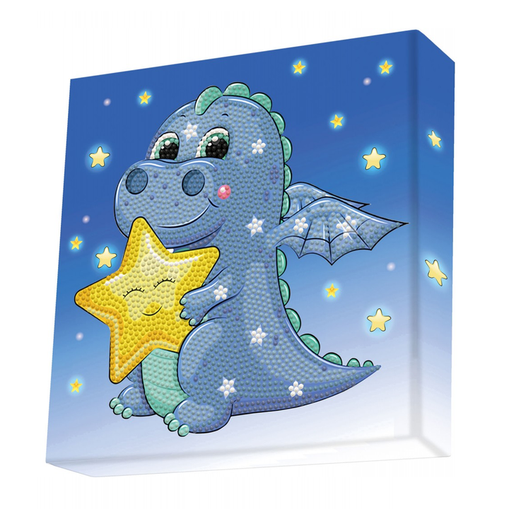 Diamond Dotz Decorative Box Sleepy Time Dragon - 8.7" x 8.7"
