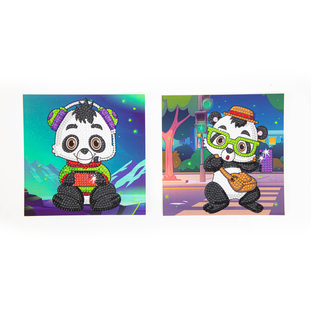 Diamond Dotz DOTZIES Panda Time! Diamond Painting - 5.9" x 5.9"
