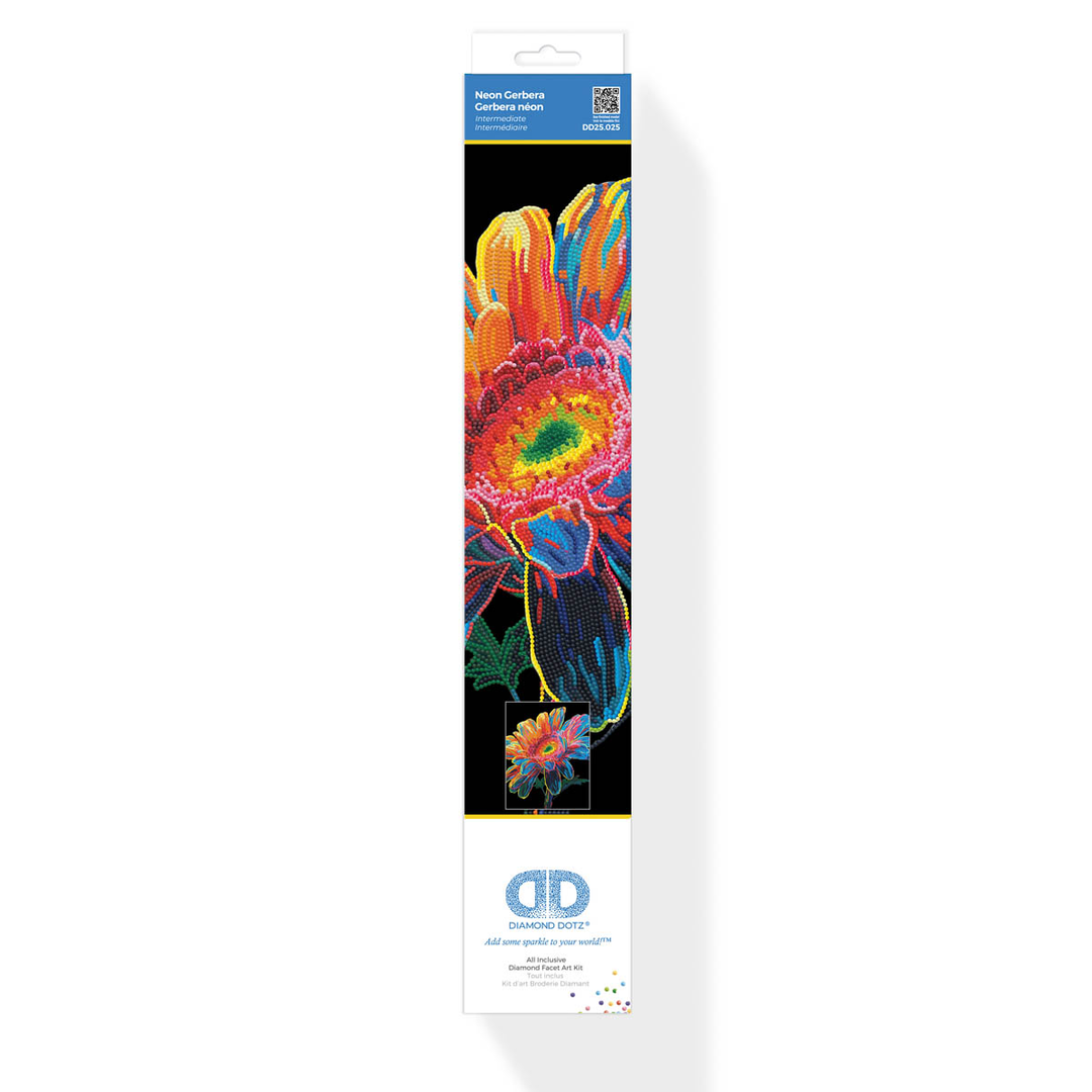 Diamond Dotz Neon Flock Gerbera - 14.0" x 18.0"